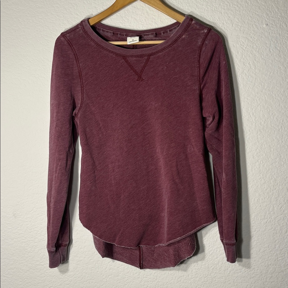 Abercrombie & Fitch Maroon‎ Crew Neck Top